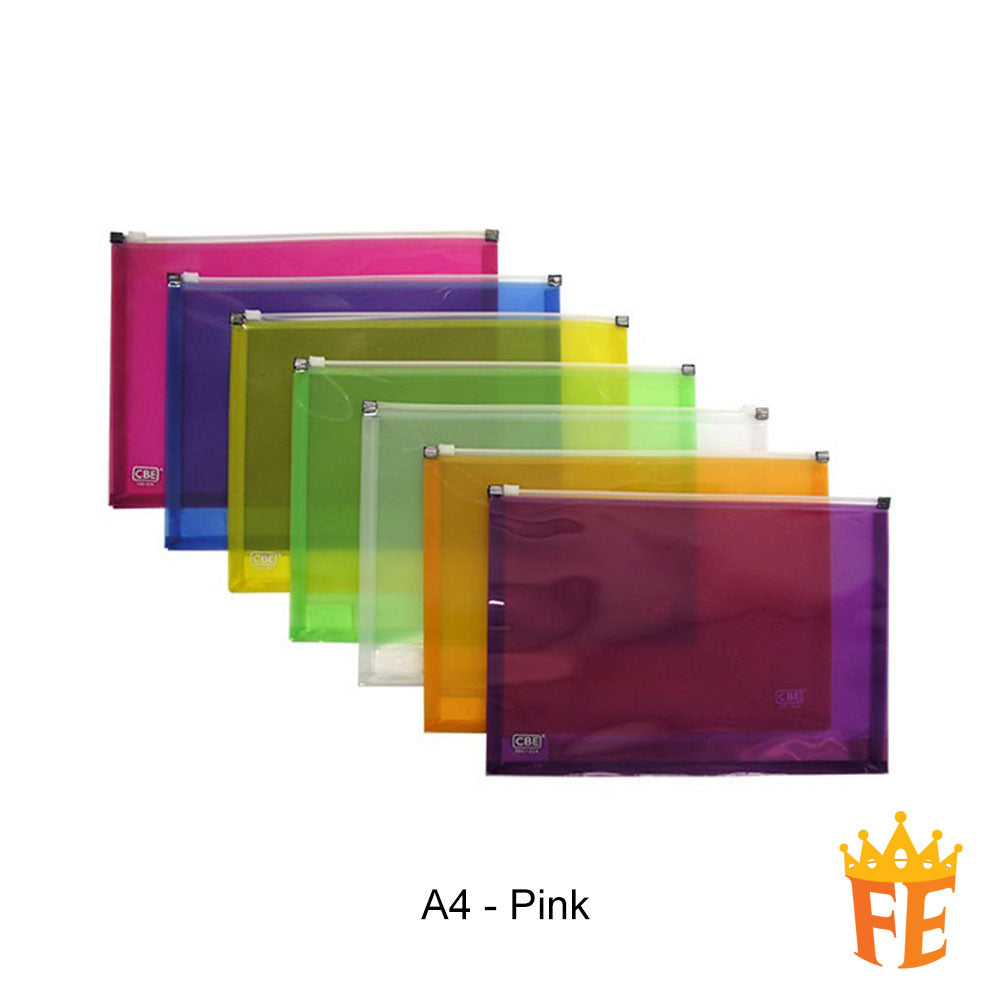 CBE 132A / 133AP / 138A PP Zipper Bag (A4)