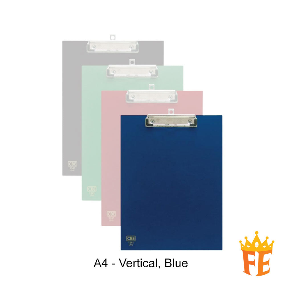 CBE 1341 / 1344 PVC Horizontal / Vertical Clip Board (A4)