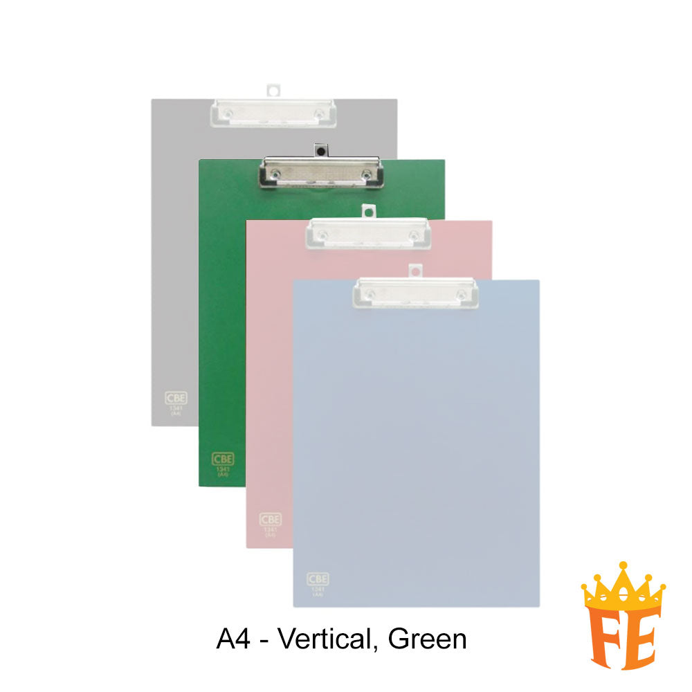 CBE 1341 / 1344 PVC Horizontal / Vertical Clip Board (A4)