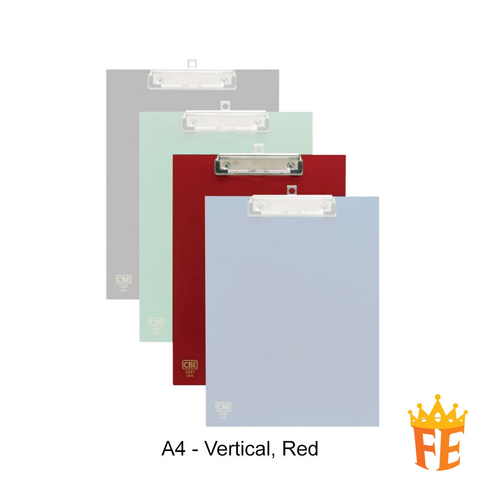 CBE 1341 / 1344 PVC Horizontal / Vertical Clip Board (A4)