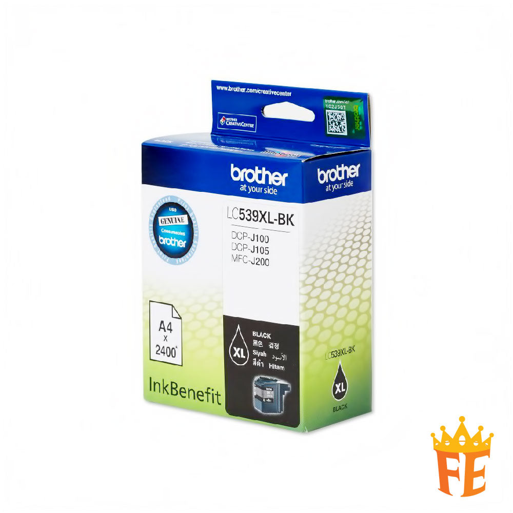 Brother Ink Cartridge LC535 / LC539 Cyan, Magenta, Yellow & Black