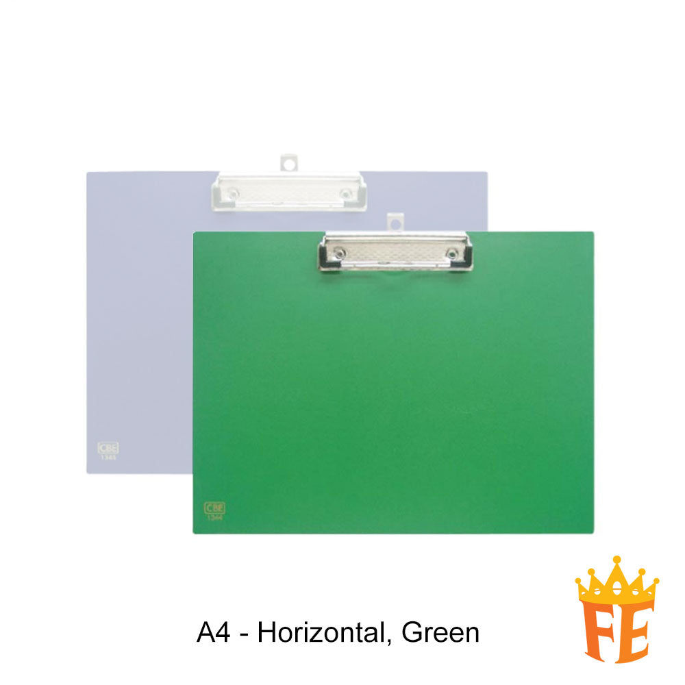 CBE 1341 / 1344 PVC Horizontal / Vertical Clip Board (A4)