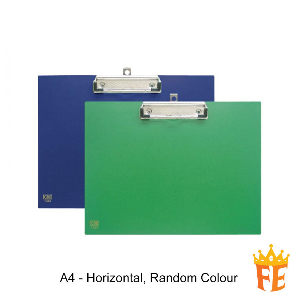 CBE 1341 / 1344 PVC Horizontal / Vertical Clip Board (A4)