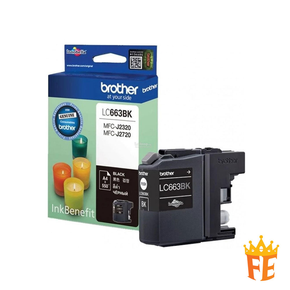 Brother Ink Cartridge LC663 Cyan, Magenta, Yellow & Black