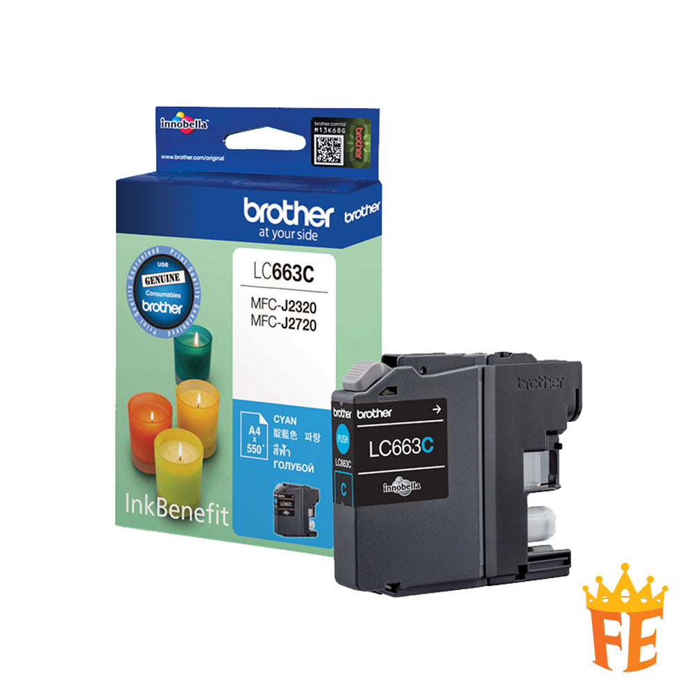 Brother Ink Cartridge LC663 Cyan, Magenta, Yellow & Black