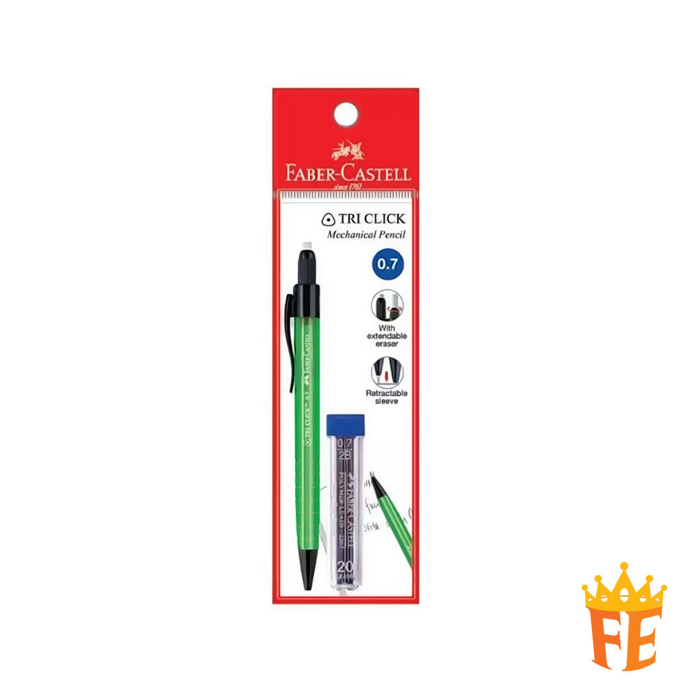 Faber Castell Tri Click 0.5mm / 0.7mm with Leads Classic Colours