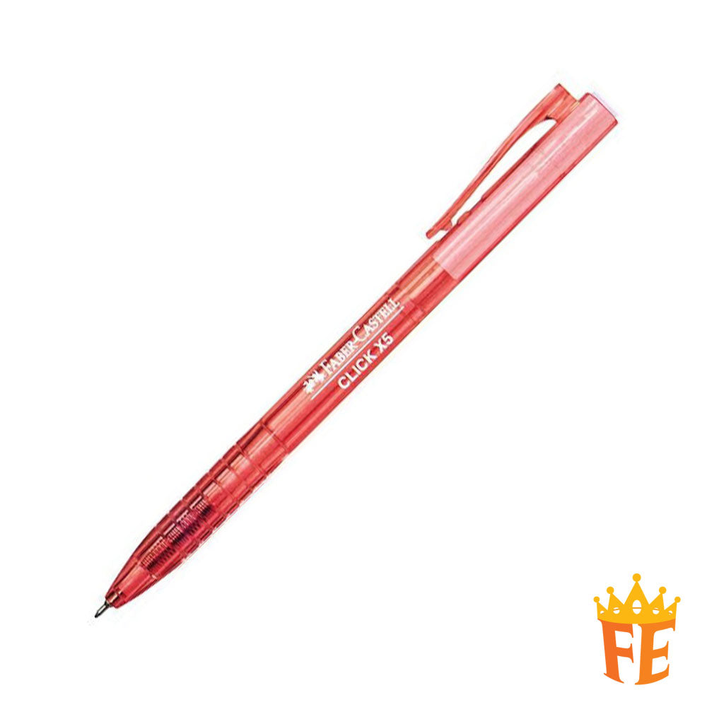 Faber Castell Click X5 0.5mm / 0.7mm, Black / Blue / Red