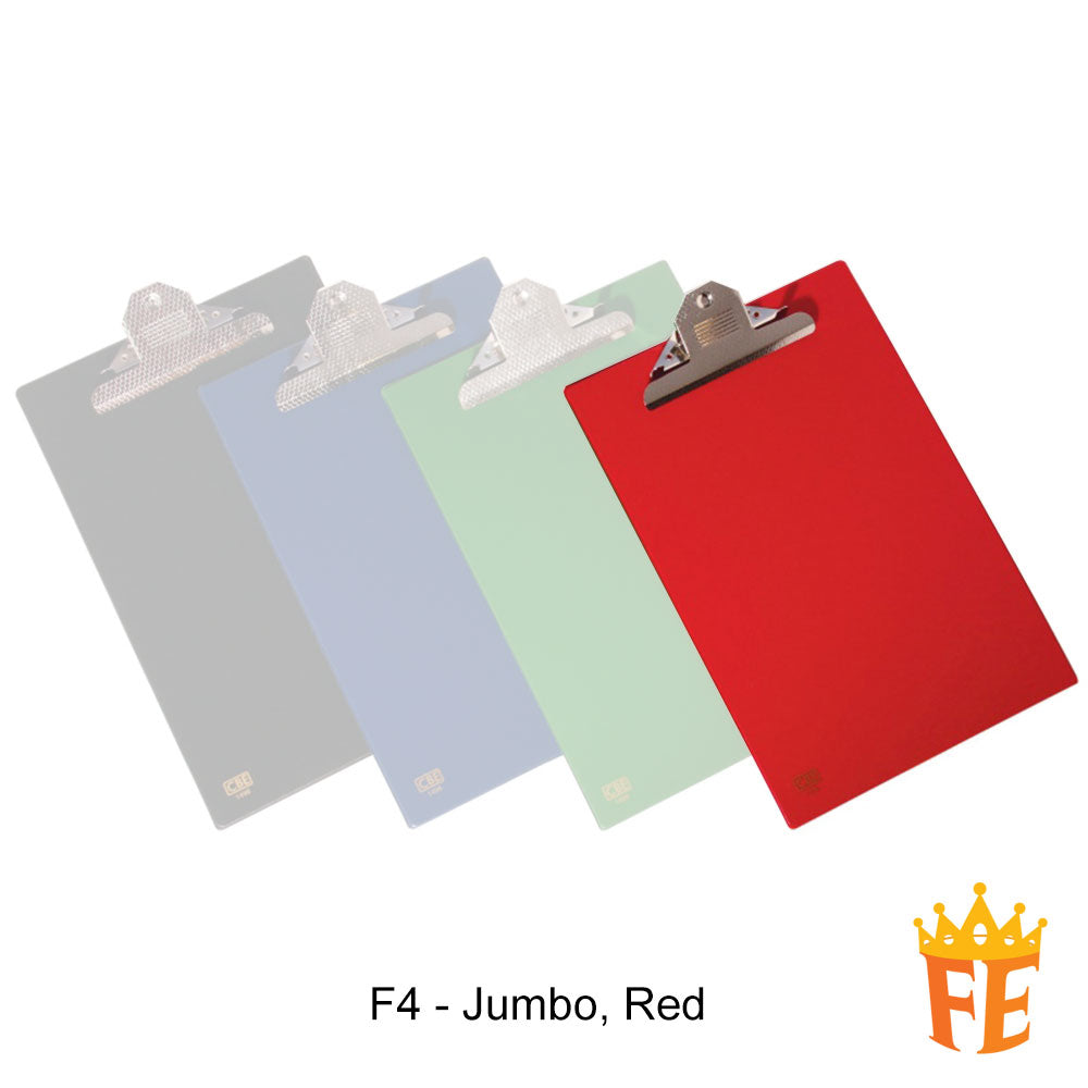 CBE 1496 / 1340 PVC Clipboard F4