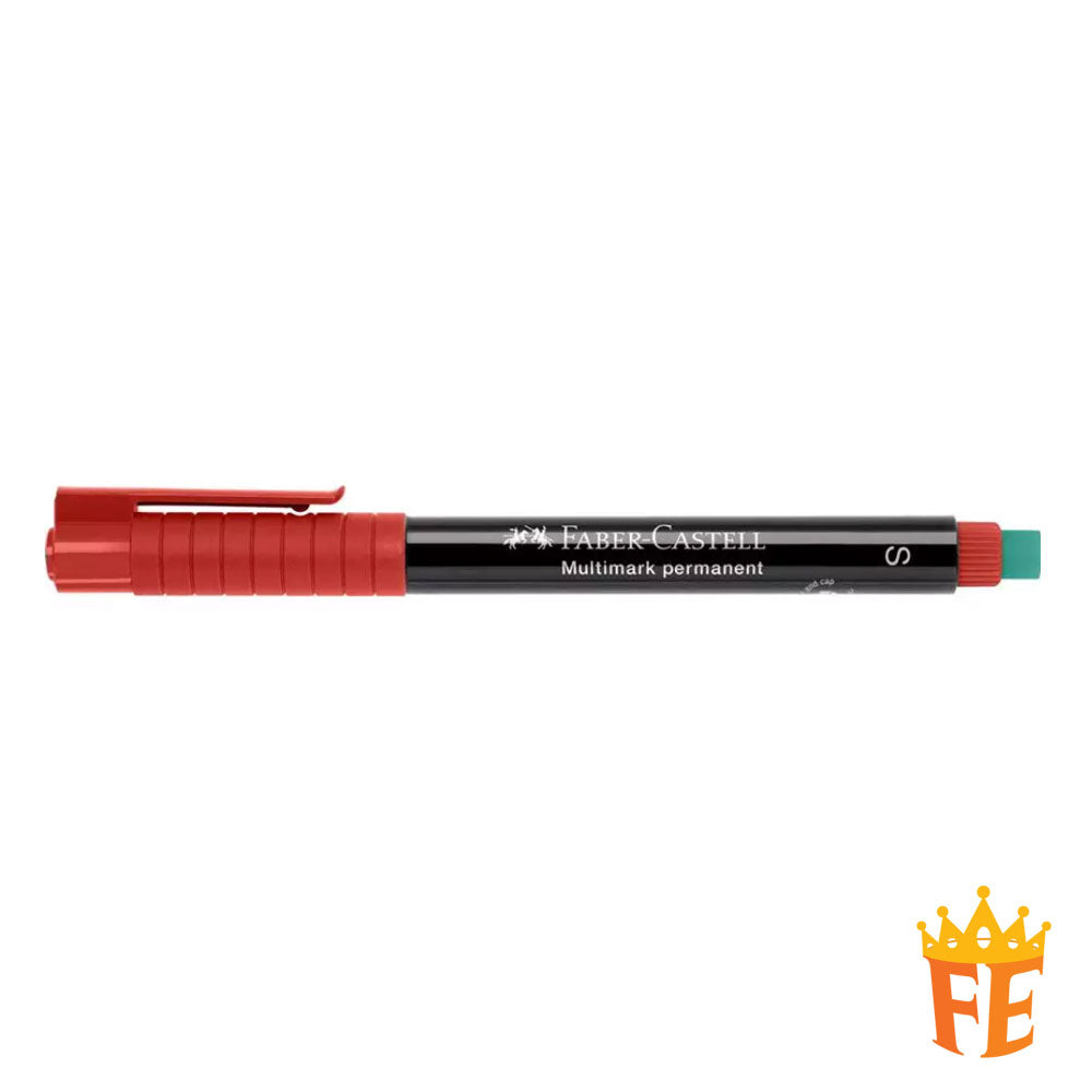 Faber Castell Multimark S, Permanent Black / Blue / Red