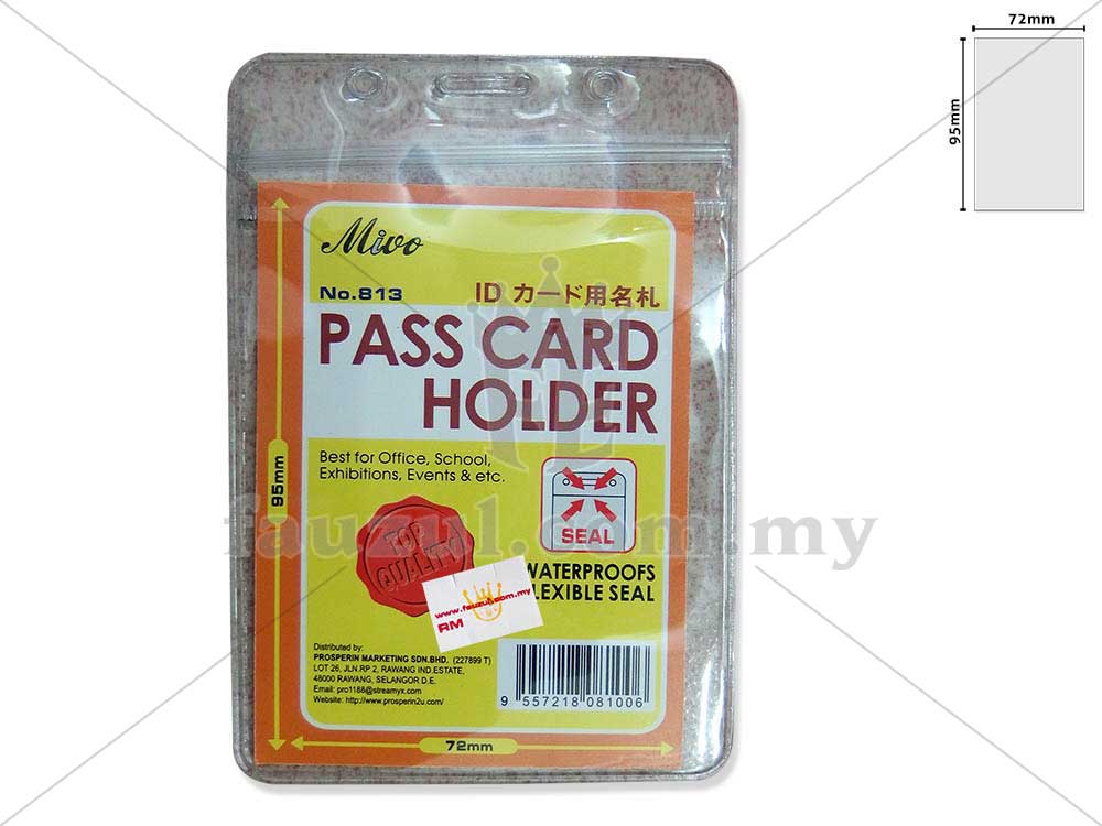 Mivo Id Card Holder 95mm X 72m 813