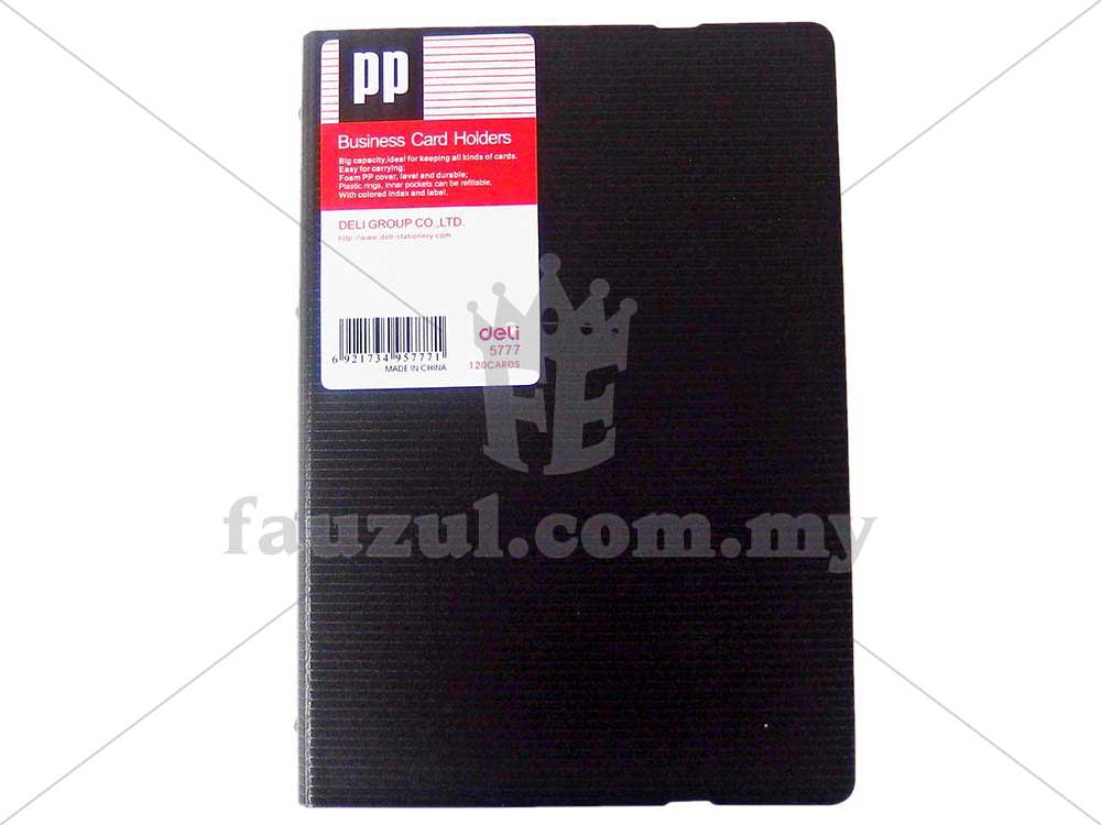 Deli Pp Name Card Hold 120 Pockets E5777