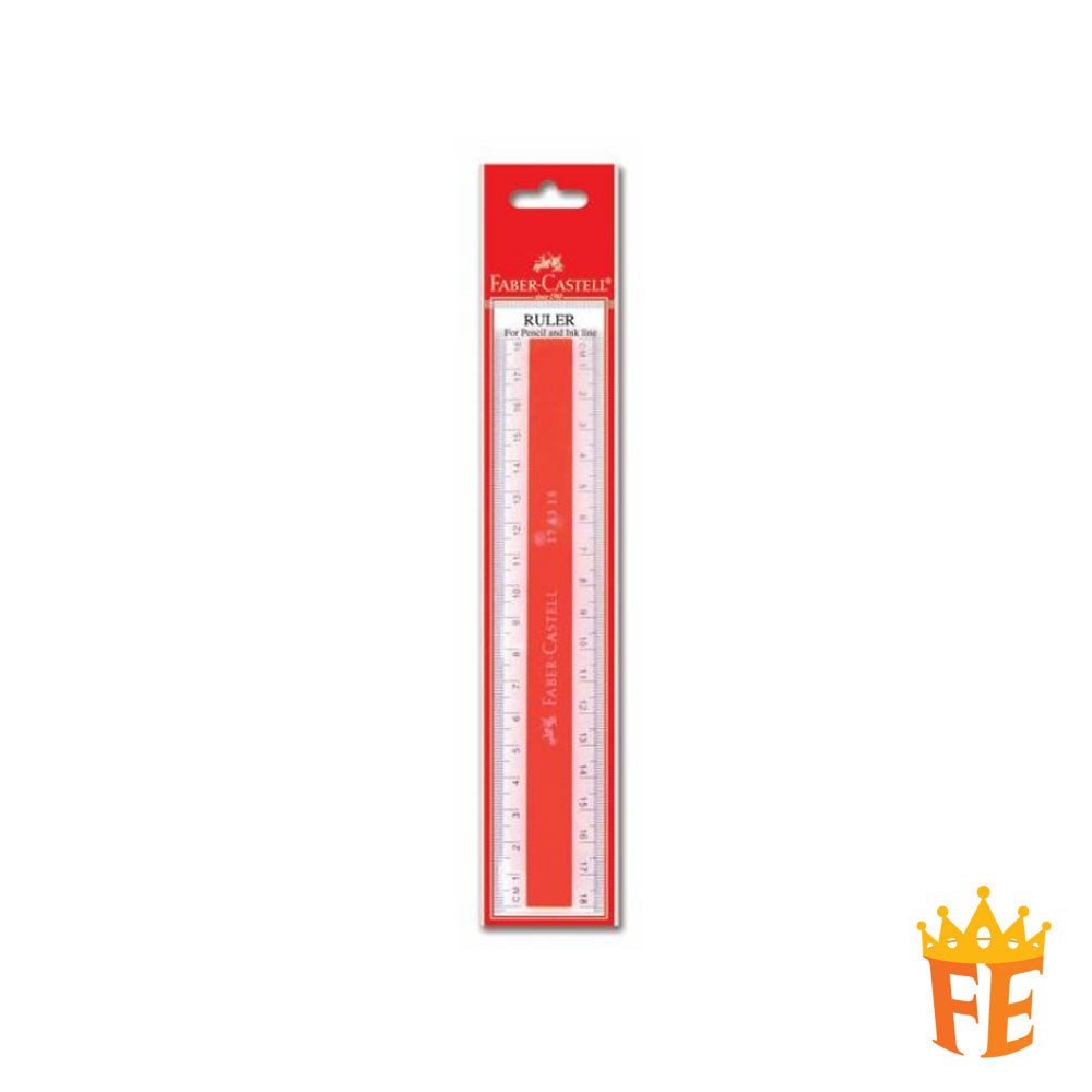 Faber Castell Plastic Ruler 15cm / 18cm / 30cm