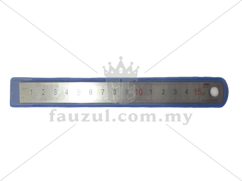 Deli Stainless Ruler 15cm 8461