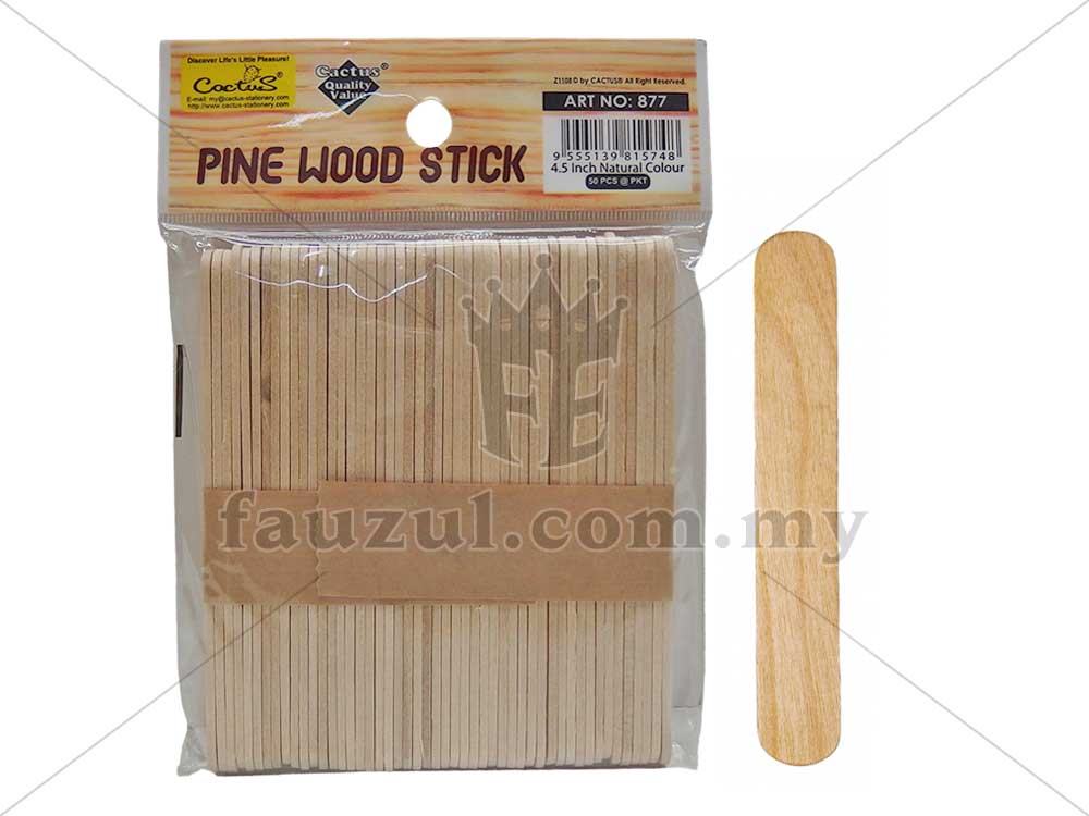 Natural Pine Wood Stick 4.5 Inch 50pcs