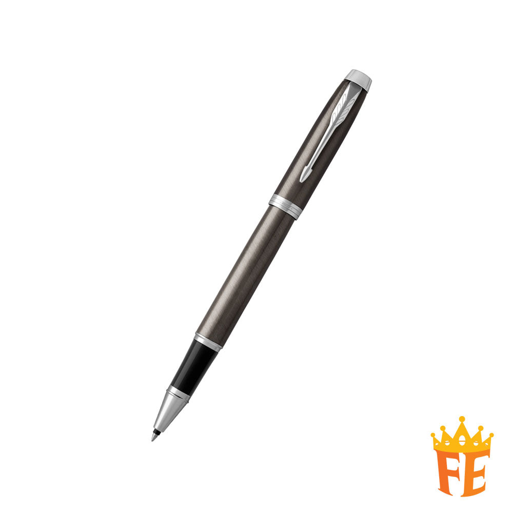 Parker IM Dark Espresso Chrome Trim Rollerball / Ballpoint Pen