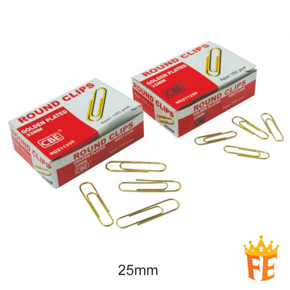 CBE 25 / 33 / 28mm Fancy Paper Clip 100pcs