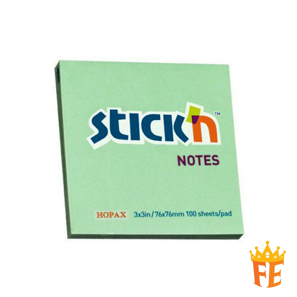 Hopax Pastel / Neon Sticky Notes 1.5" X 2" / 2" X 3" / 3" X 3" / 3" X 4" / 3" X 5"