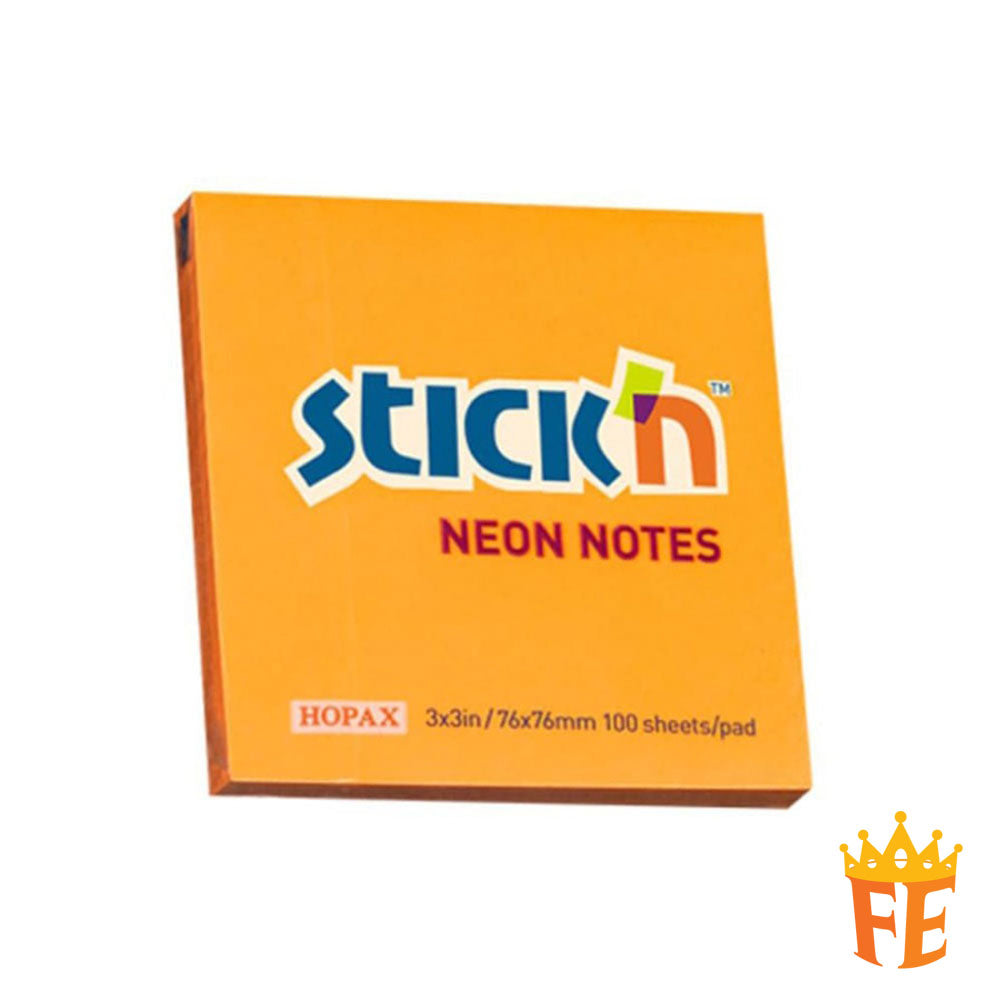 Hopax Pastel / Neon Sticky Notes 1.5" X 2" / 2" X 3" / 3" X 3" / 3" X 4" / 3" X 5"