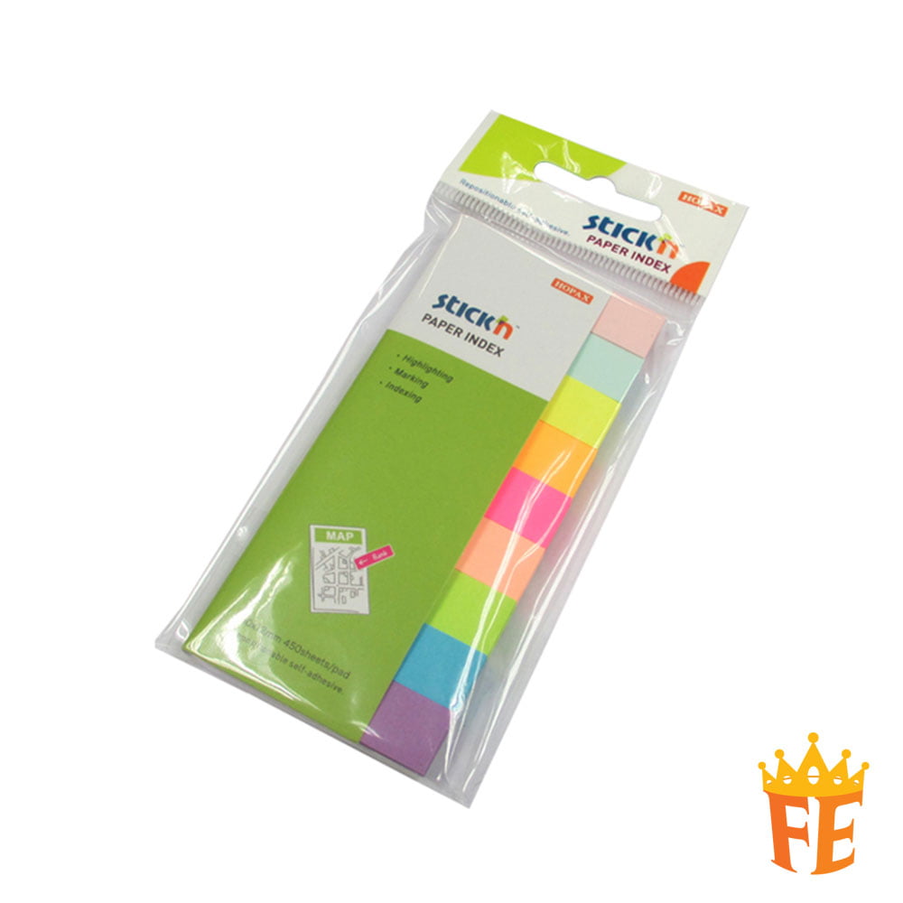 Hopax Paper Index Notepad 50X12mm 9 Colour 21689