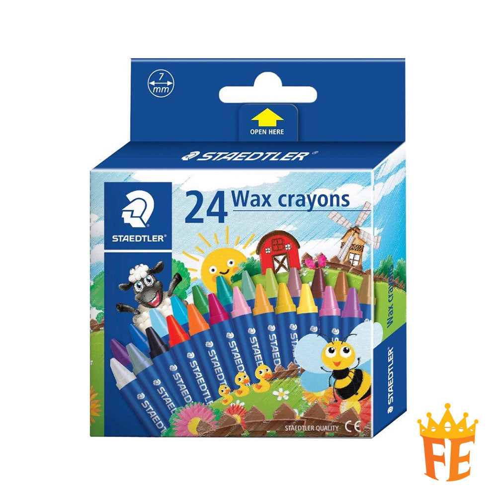 Staedtler Wax Crayon 12 / 24 Colours