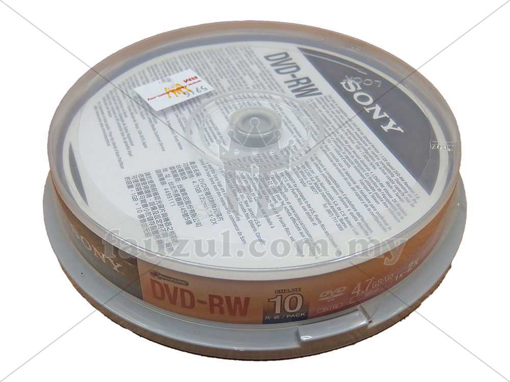 Sony Dvd Rw 4.7gb - 120min 10s