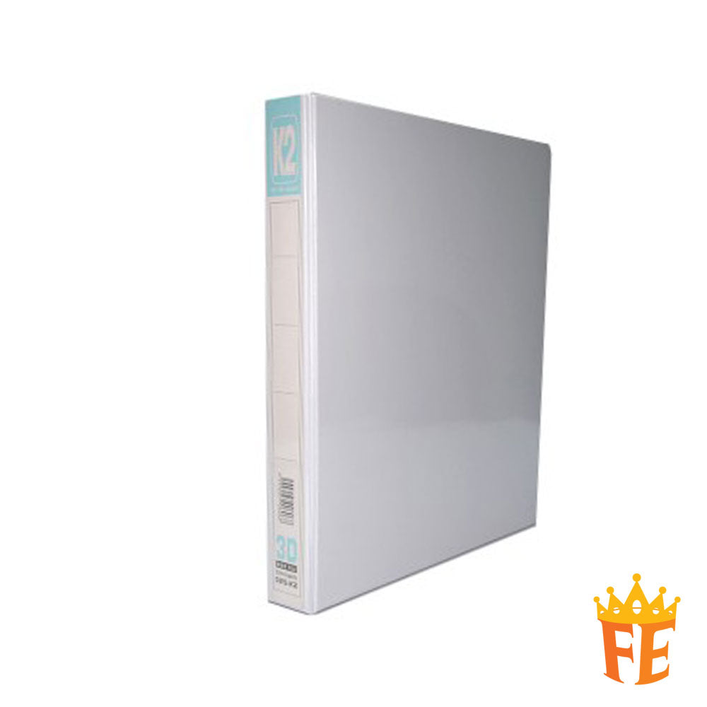 K2 PVC File 2D / 3D / 4D Ring Binder With Transparency Cover 25 / 40 / 50mm A5 / A4