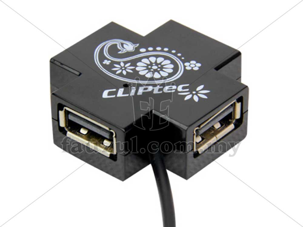 Cliptec Mini X-cross USB 2.0 4 P. Rzh209