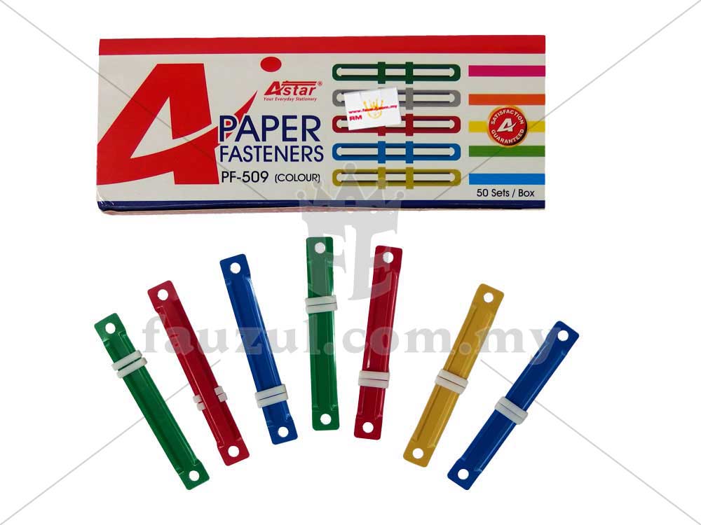 Astar Paper Fasteners Colour 50s Pf-509