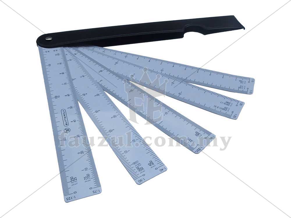 Fan Scale Ruler 5 Scales