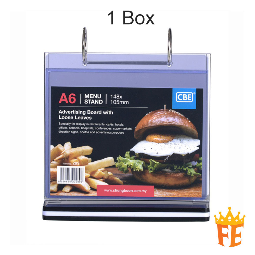CBE Flippable Advertising Board with 6 loose leaves A4 / A5 / A6