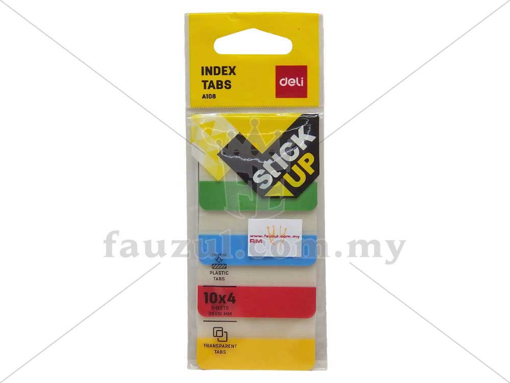 Deli Index Tabs 25 X 51mm A10802