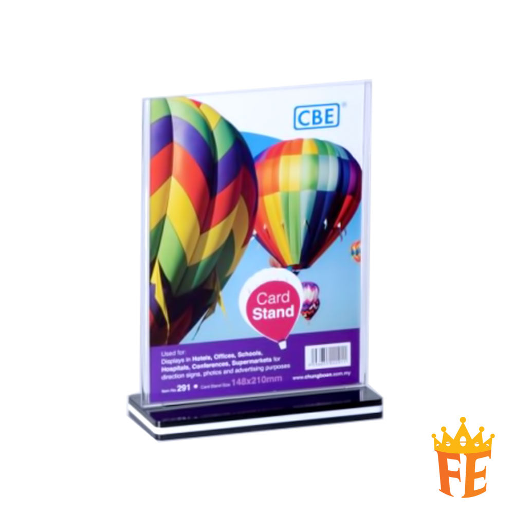 CBE T Stand / Card Stand / Acrylic Stand A4 / A5 / 10 X 21cm / A6