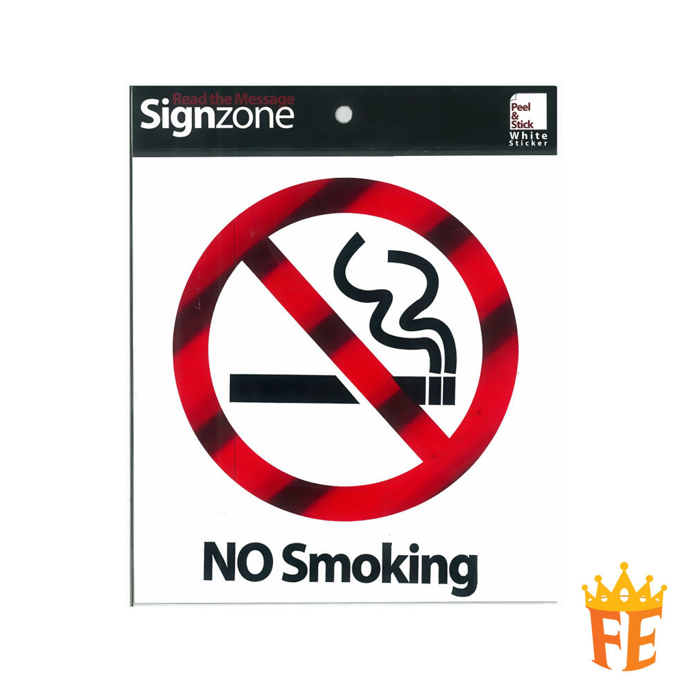 Peel And Stick White Signage Sticker 210mm X 220mm