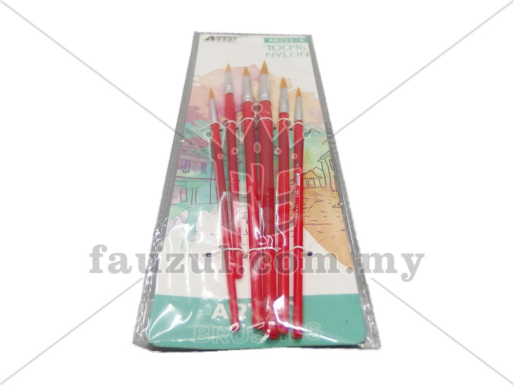 Nikki Paint Brush Set Round 6pcs No.6251