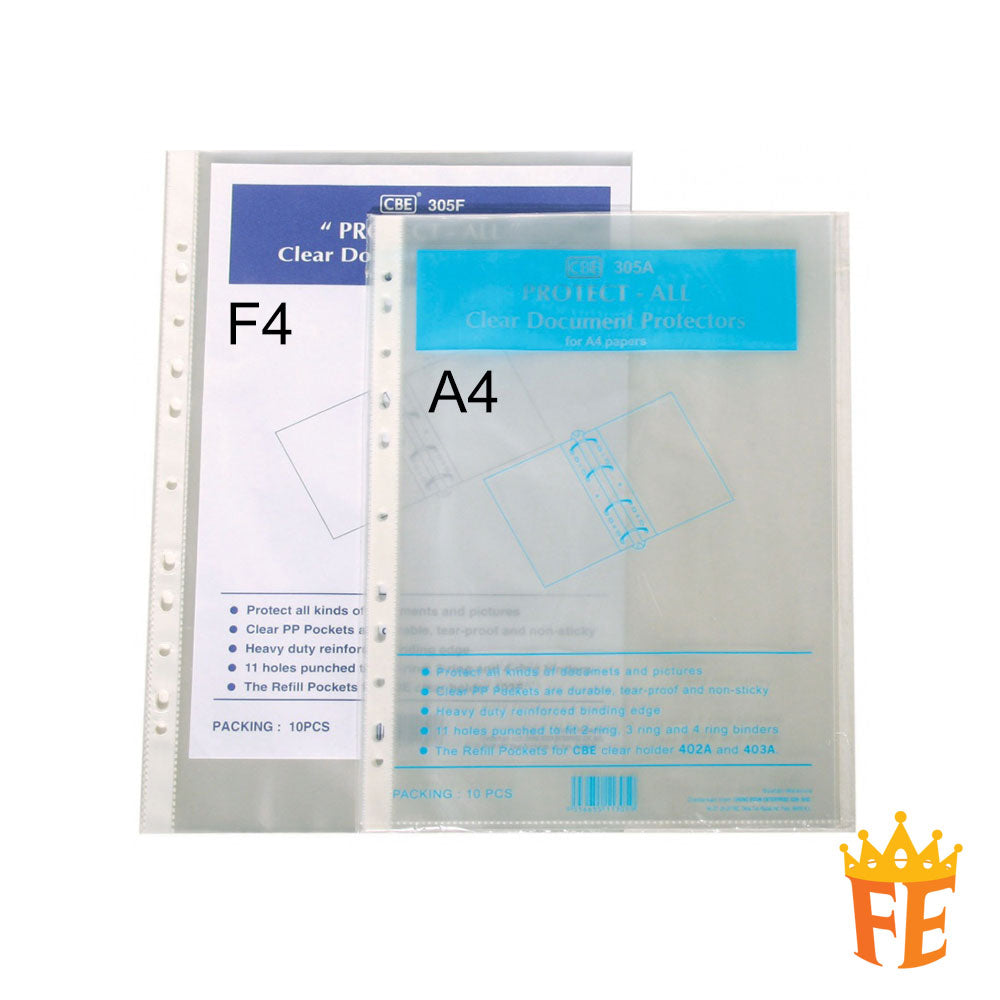 CBE 305A / 305F Sheet Protector 10 Sheets A4 / F4