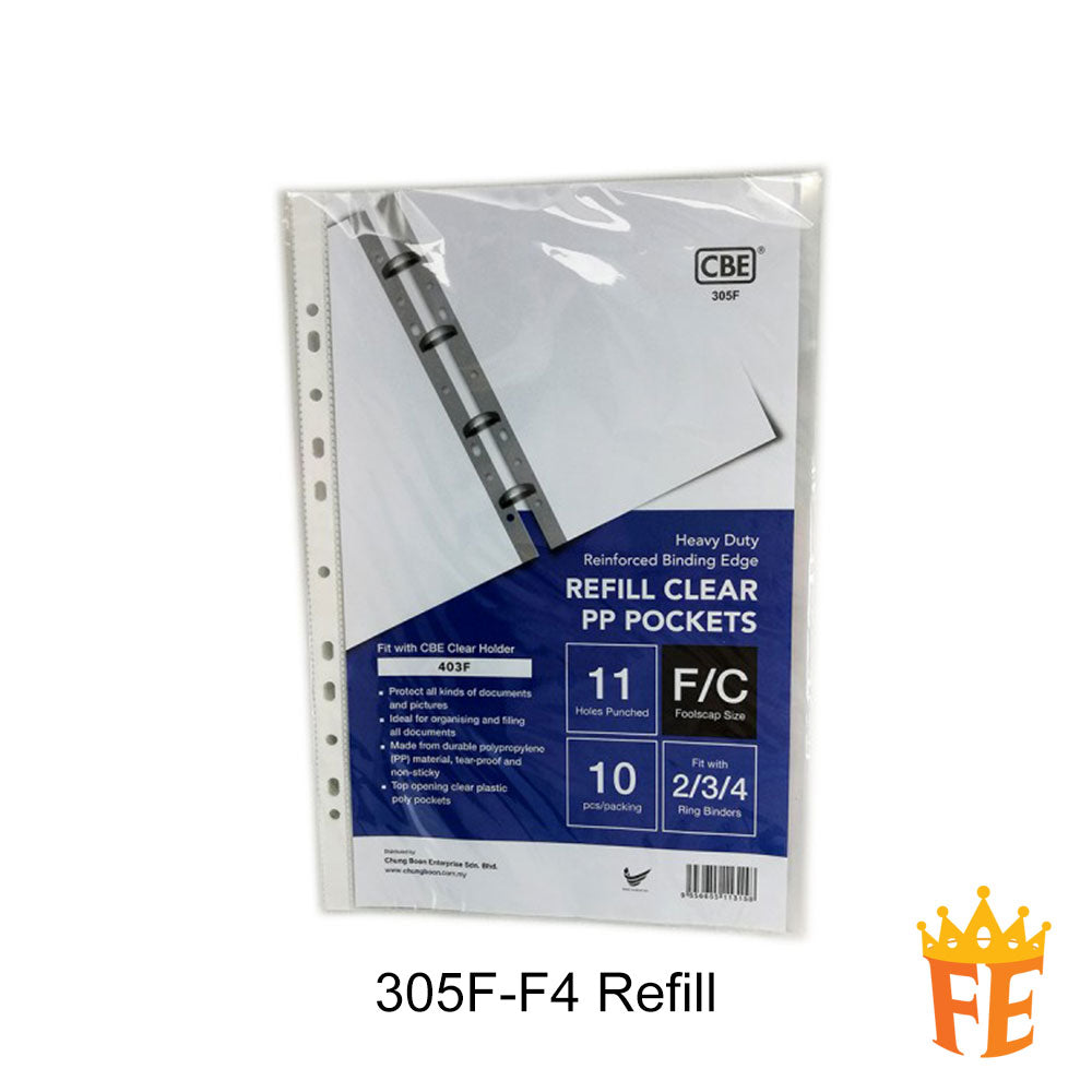 CBE 403A / 403F Refillable Clear Holder