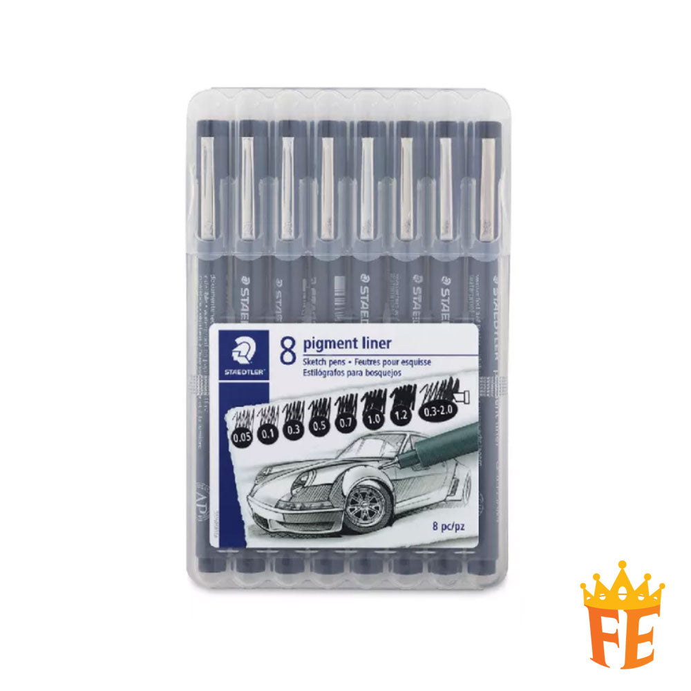 Staedtler Pigment Liner (1 Box Of 10pcs) All Size & Colour