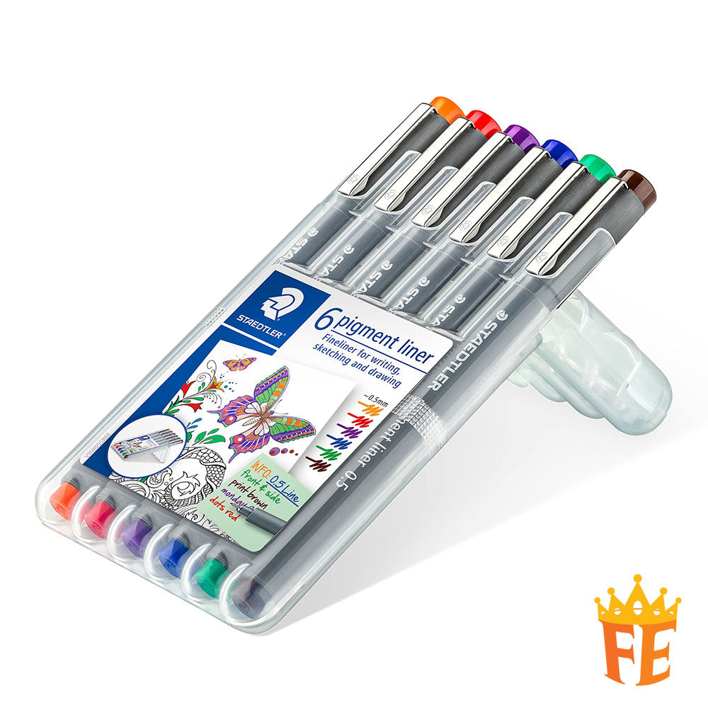 Staedtler Pigment Liner (1 Box Of 10pcs) All Size & Colour