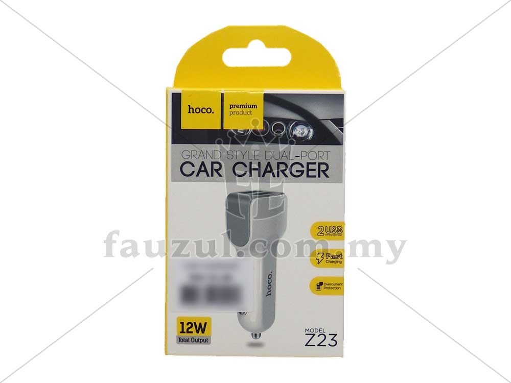 Kaize Car Charger Usb 2 Port 12w