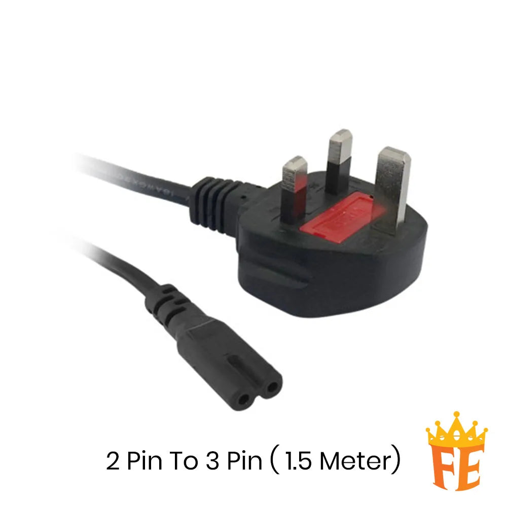 CLiPtec Power Cable 2 Pin / 3 Pin