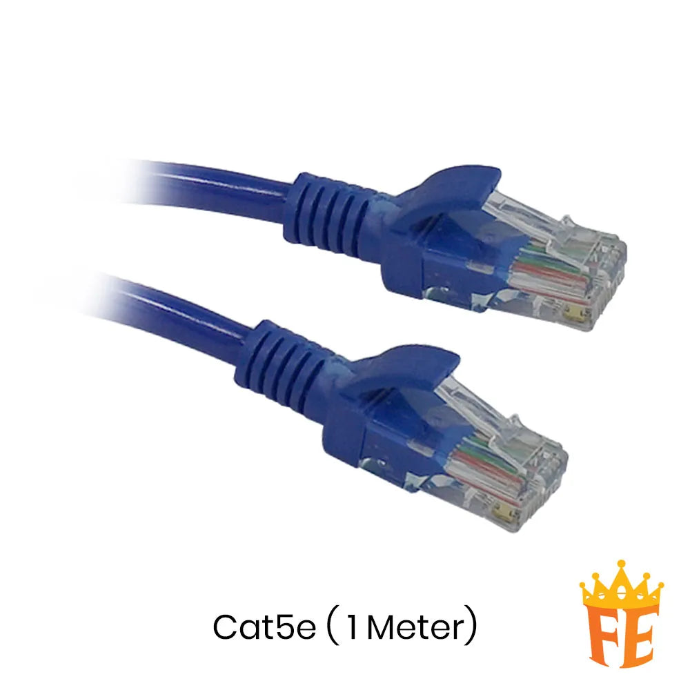CLiPtec Cat5e Patch Cord / Cat 6 Patch Cord (PC-Hub) Blue Cable All Length