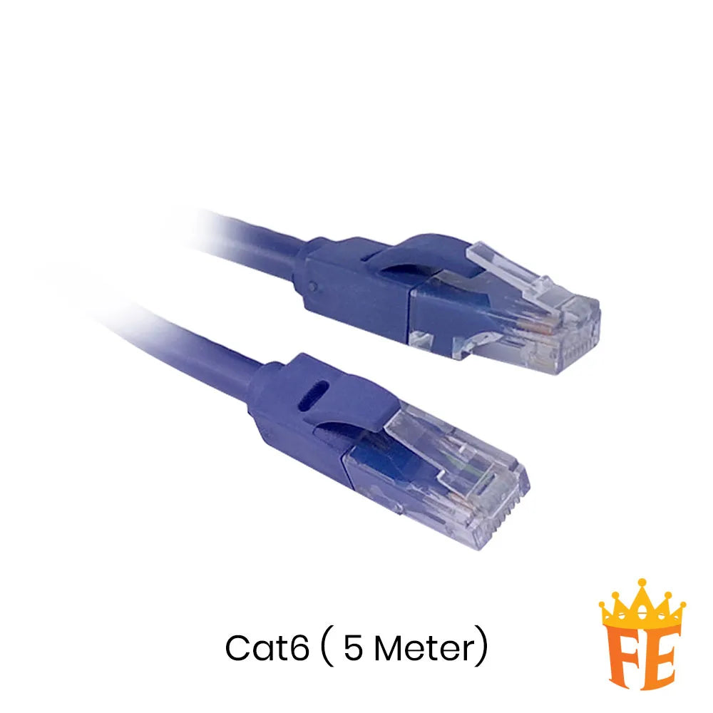 CLiPtec Cat5e Patch Cord / Cat 6 Patch Cord (PC-Hub) Blue Cable All Length