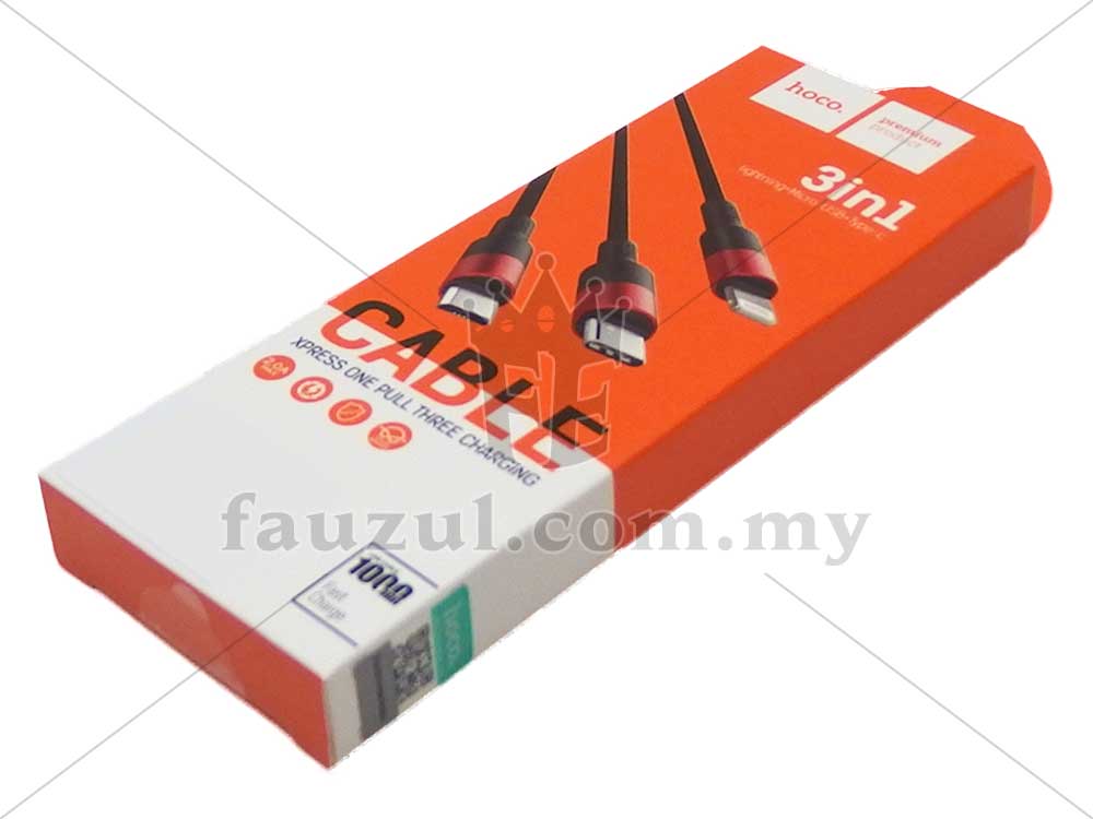 Kaize 3 In 1 Phone Cable 1 Meter