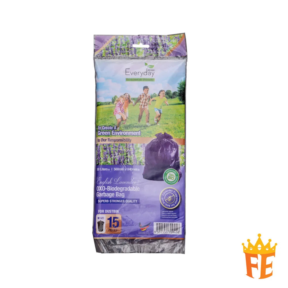 Everyday Bio Bag Oxo-Bio-D Garbage Bag S,M Green, Purple