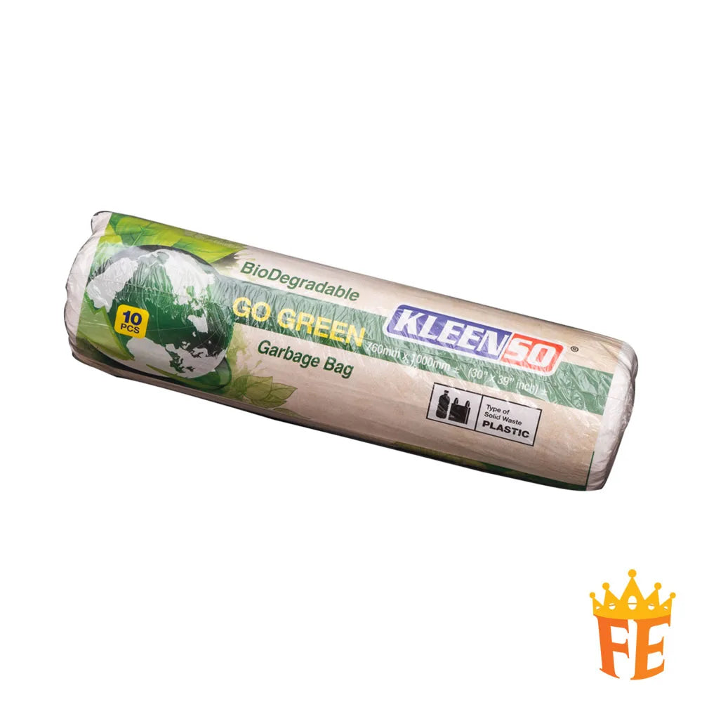 Kleenso M10 Bio-D Garbage Bag M-Size Roll of 10pcs (760mm X 1000mm)/(30" X 39")