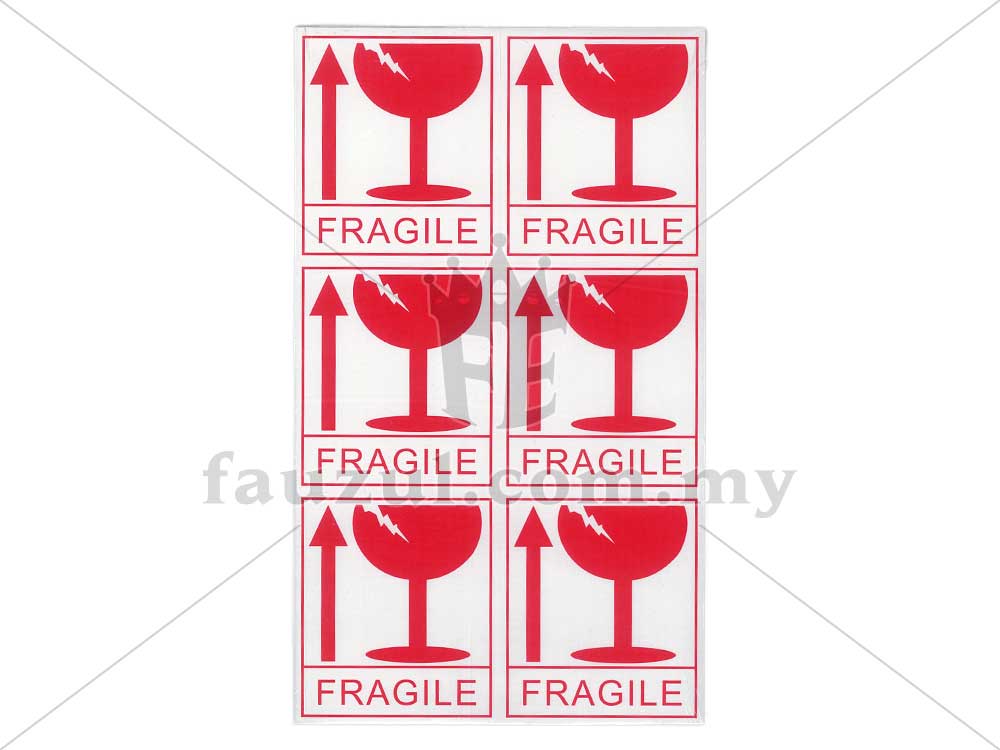 Fragile Sticker 48sheets 288pcs Per Pack