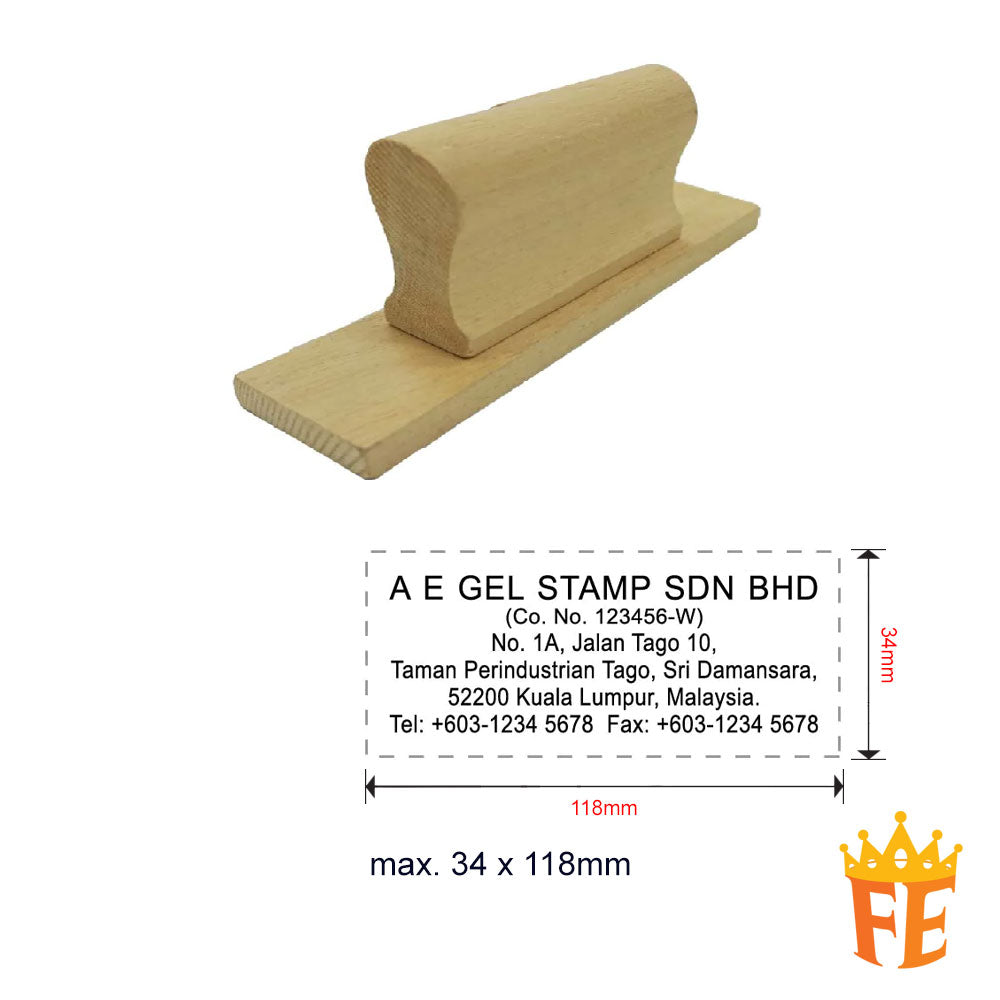 Index Stamp Large Size (Wooden Handle) Above 100mm Size