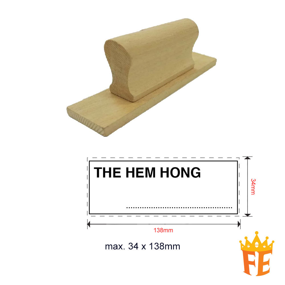 Index Stamp Large Size (Wooden Handle) Above 100mm Size