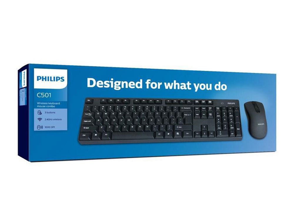 Philips Wireless Keyboard + Mouse Spt650