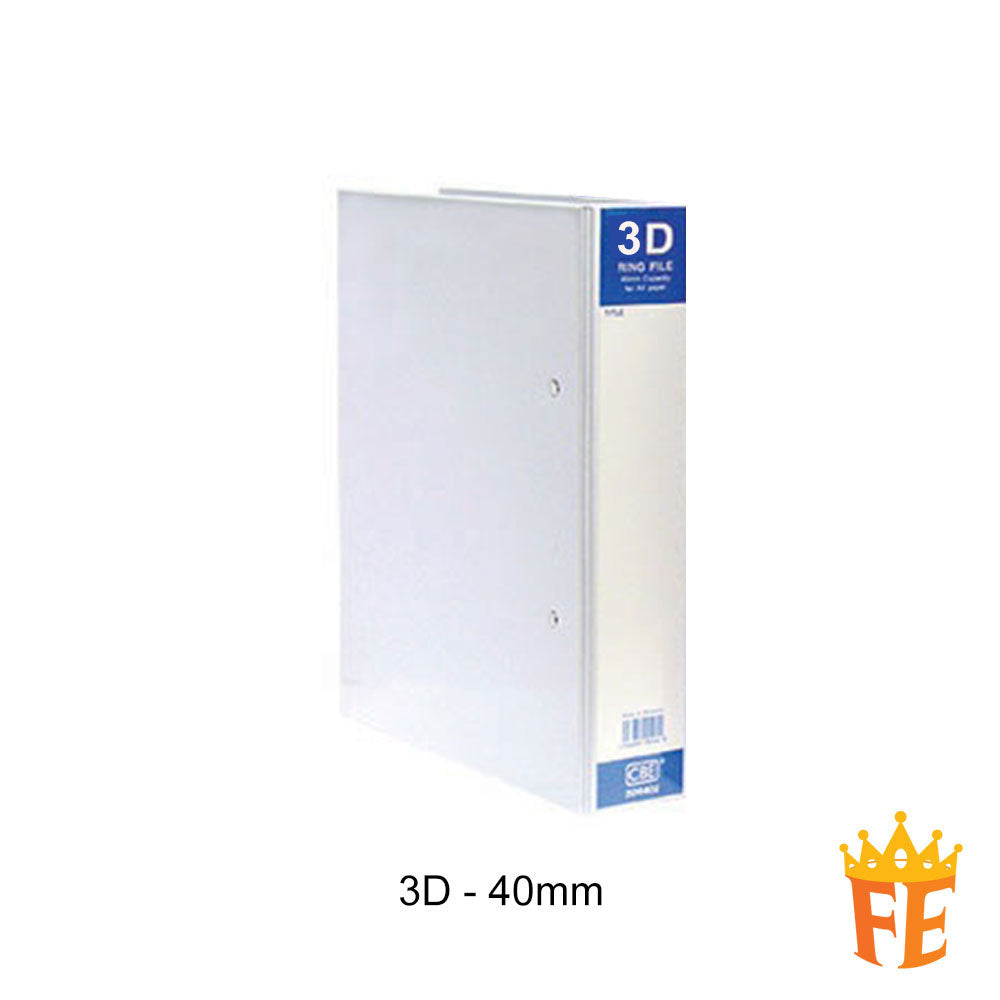 CBE PVC File 2D / 3D / 4D Ring Binder With Transparency Cover 25mm / 40mm / 50mm / 65mm A4